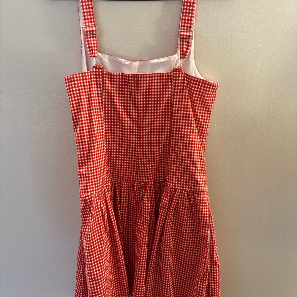 Abercrombie & Fitch Red and White Gingham Sundress - Picture 11 of 11
